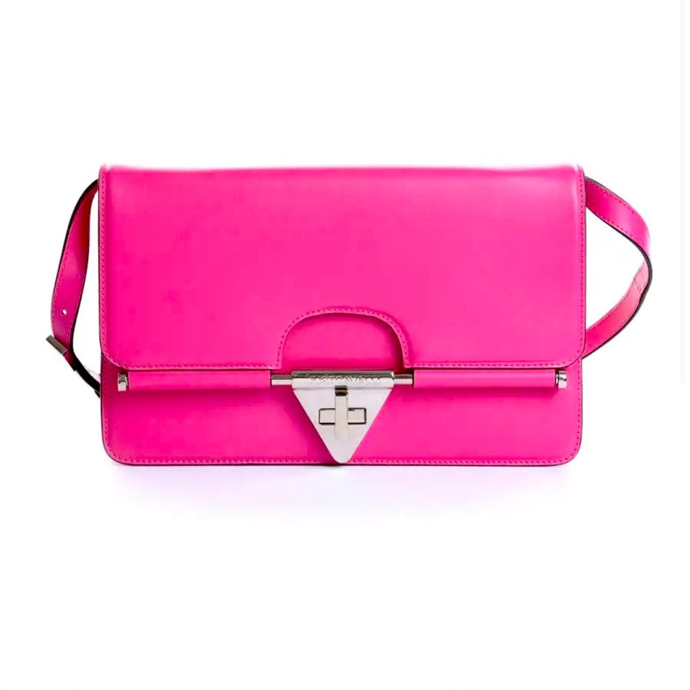 JUST CAVALLI fold over leather crossbody bag