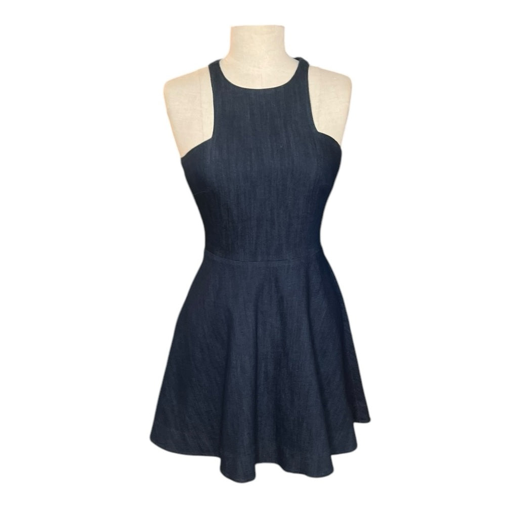 ELIZABETHE AND JAMES fit and flare denim dress