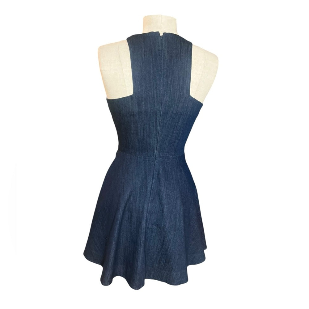 ELIZABETHE AND JAMES fit and flare denim dress