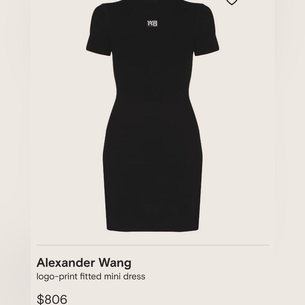 ALEXANDER WANG mock neck minidress