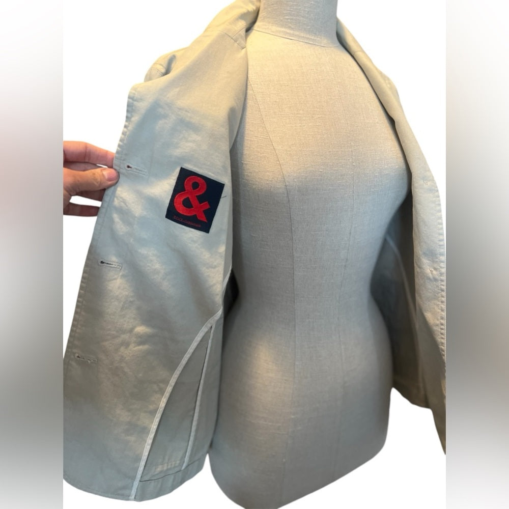 DOLCE & GABBANA khaki sports blazer