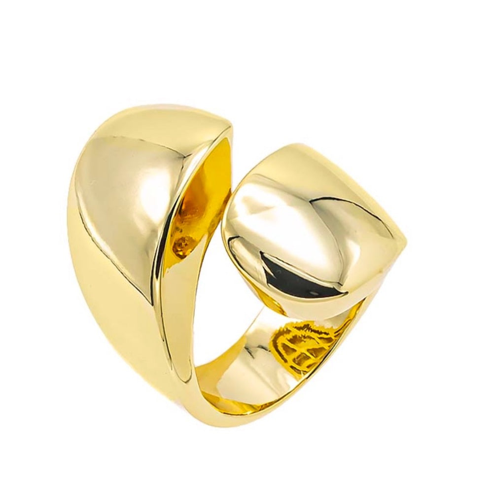 ADINA EDEN gold plated statement ring