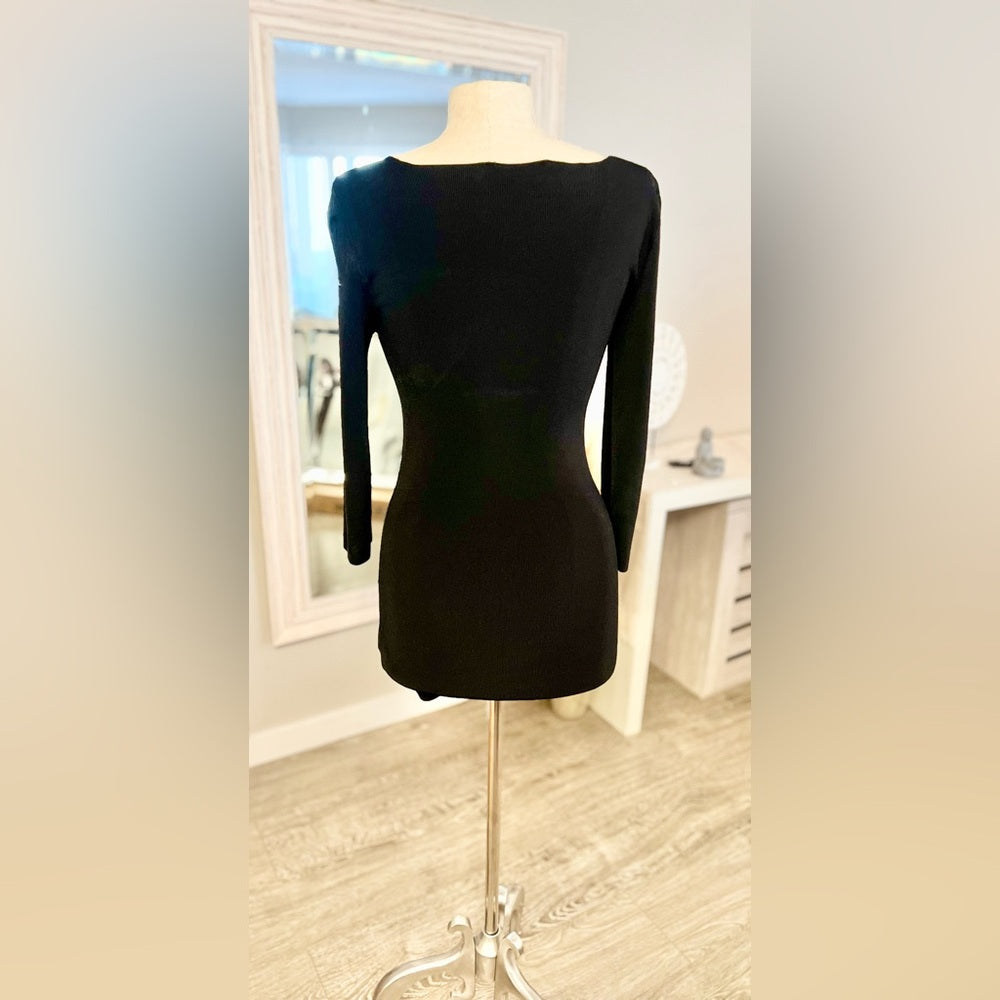 DOLCE&GABBANA square neck top black