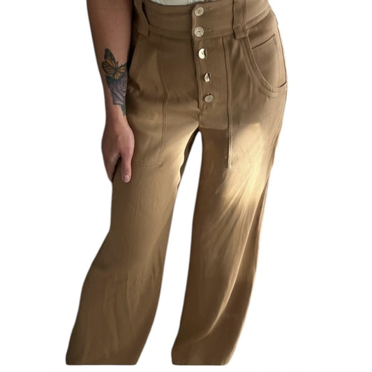 JONATHAN SIMKHAI high waisted wide leg trouser