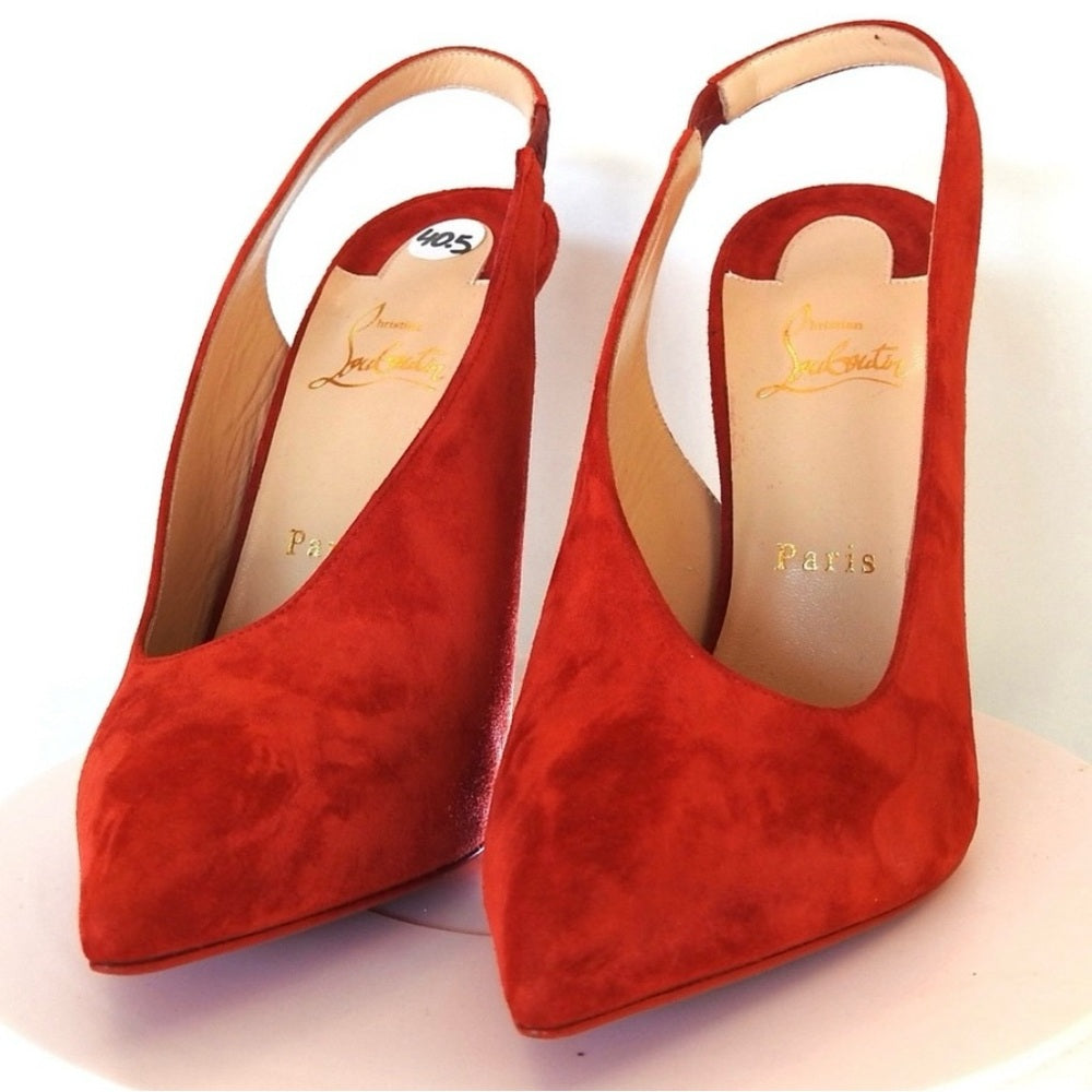 CHRISTIAN LOUBOUTIN *REDUCED* red suede high heels *NEW*