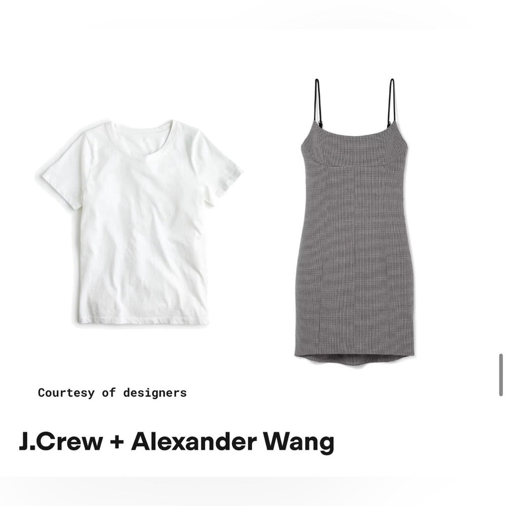 ALEXANDER WANG twill houndstooth mini dress