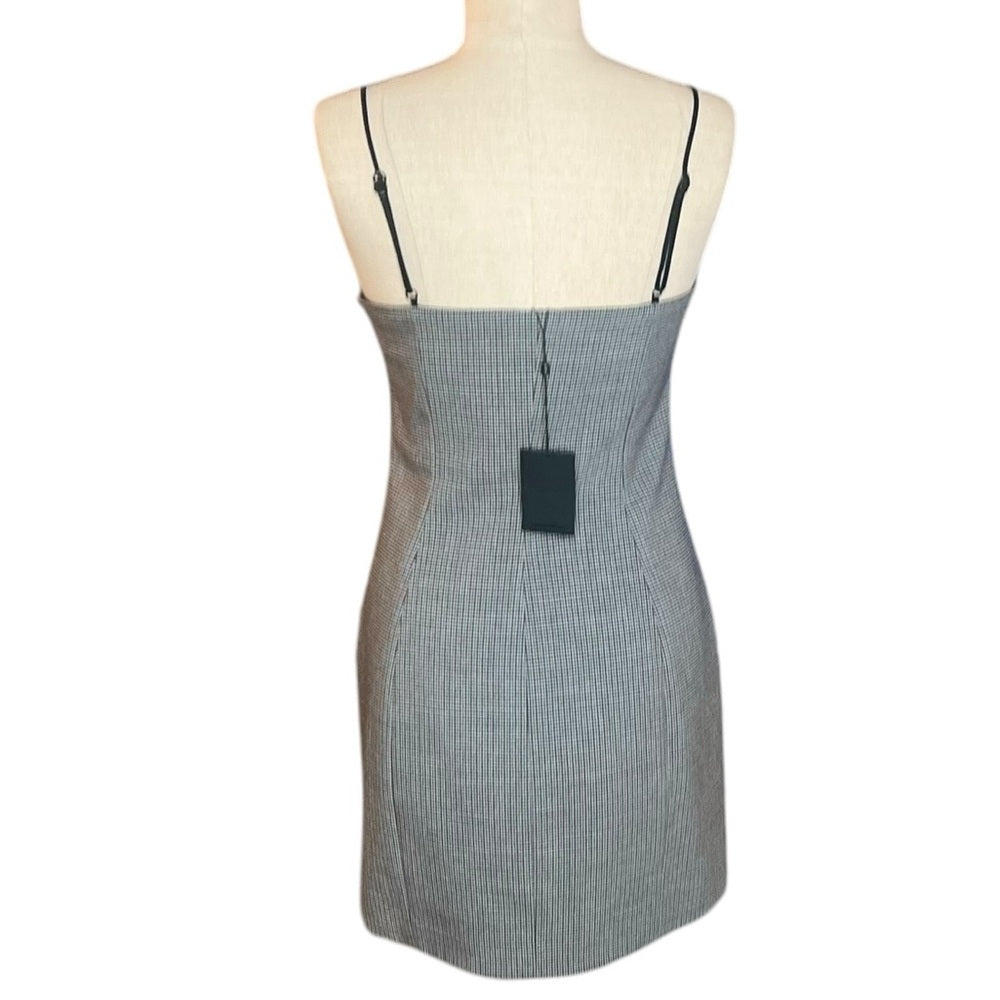 ALEXANDER WANG twill houndstooth mini dress