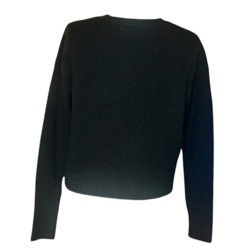 ALICE + OLIVIA Who Me Black sweater