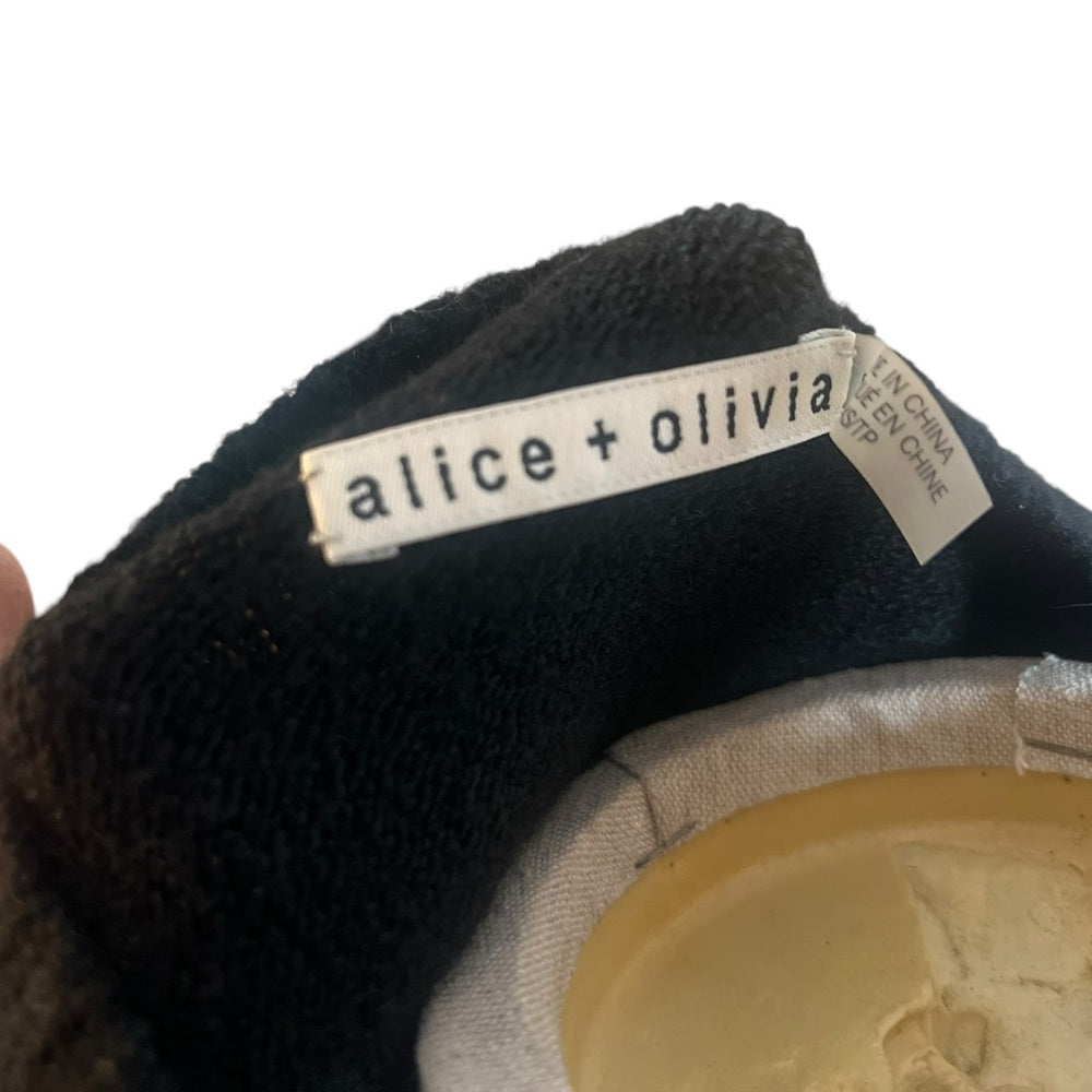 ALICE + OLIVIA Who Me Black sweater