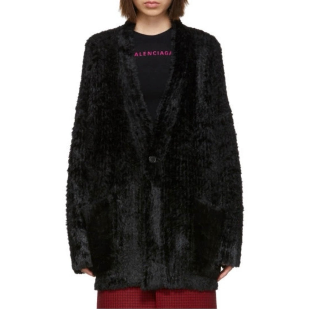 BALENCIAGA Hairy oversized cardigan