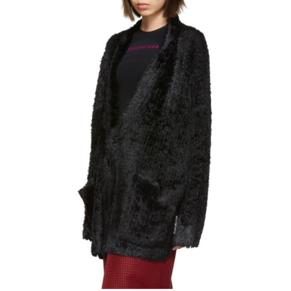 BALENCIAGA Hairy oversized cardigan