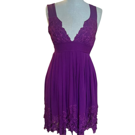 CATHERINE MALADRINO purple dress