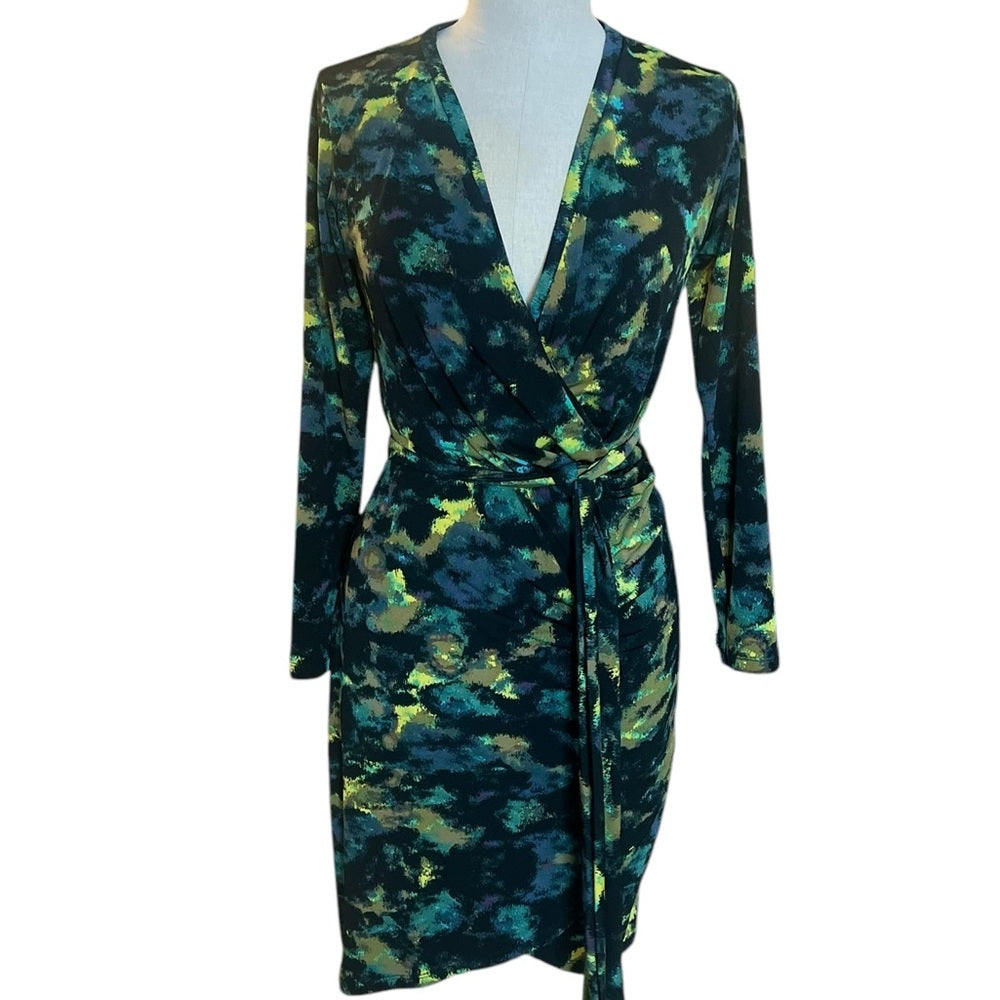 BEDO multi coloured wrap dress