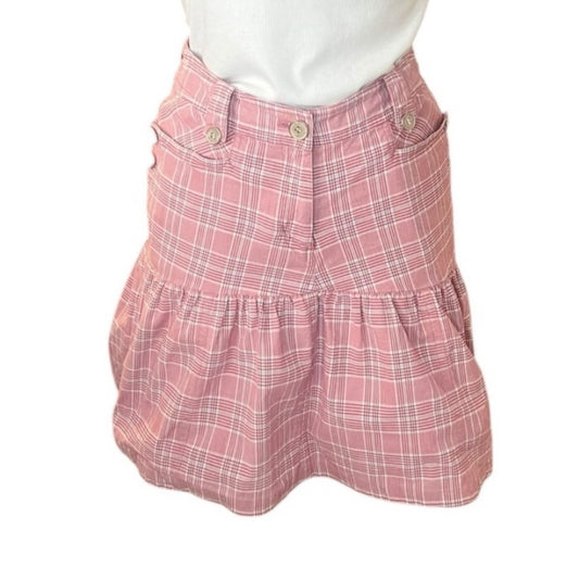 ETAM WEEKEND gingham midi skirt