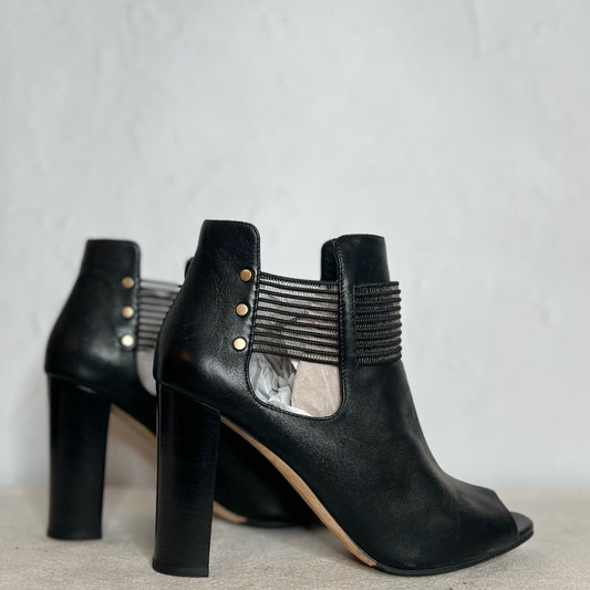 JIMMY CHOO peel toe ankle boot