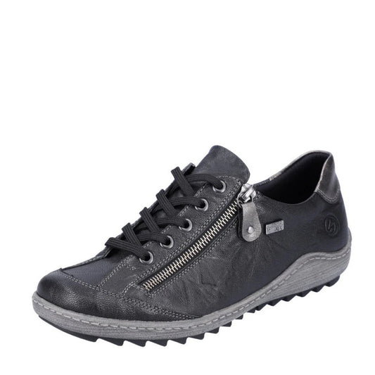 REMONTE metallic black walking shoes